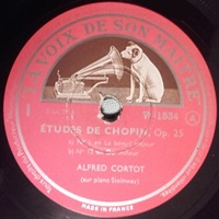 La Voix De Son Maître : Cortot - Etudes